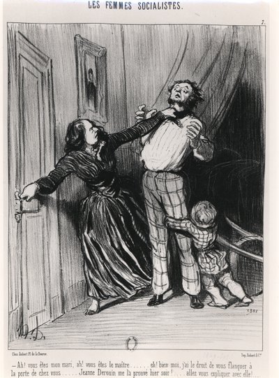 De socialistiska kvinnorna, 1849 av Honoré Daumier