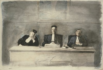 De tre domarna, 1858-60 av Honoré Daumier