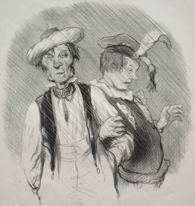 Livets vackra dagar, tallrik 18: Mardi gras av Honoré Daumier