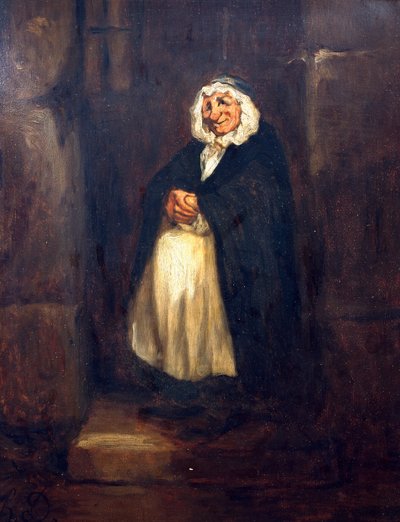 Den gamla dörrvakten av Honoré Daumier