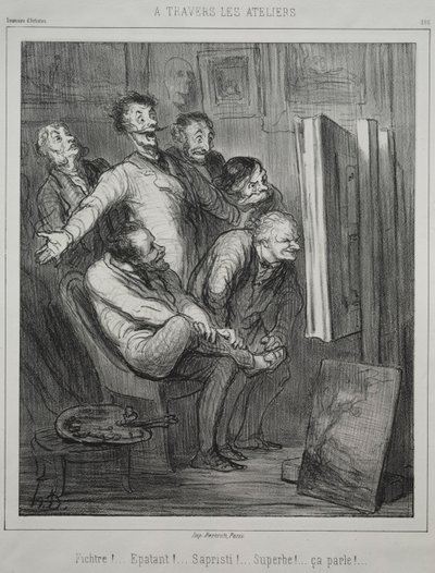 Genom studiorna, 1862. av Honoré Daumier