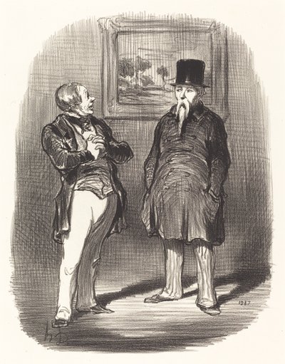 Vänta, jag kände inte igen dig... av Honoré Daumier