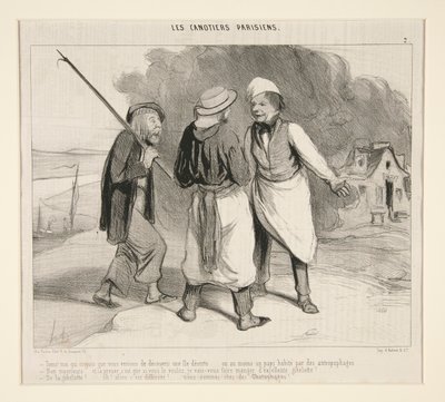 Här! Jag som trodde att vi precis upptäckt en öde ö av Honoré Daumier