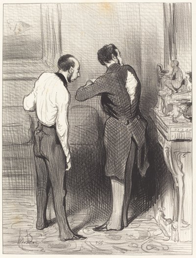 Din klänning passar mig, jag lånar den... av Honoré Daumier