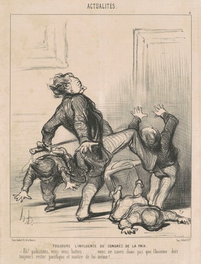 Fortfarande inflytande från fredskongressen... av Honoré Daumier