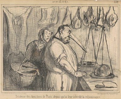 Sorg för slaktarna i Paris... av Honoré Daumier