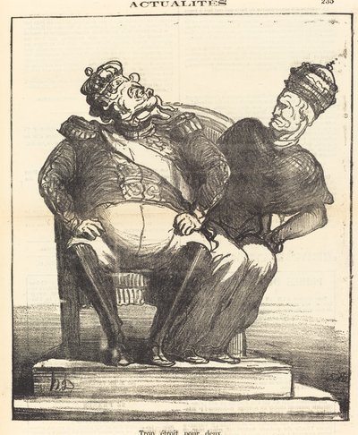 För smal för två av Honoré Daumier