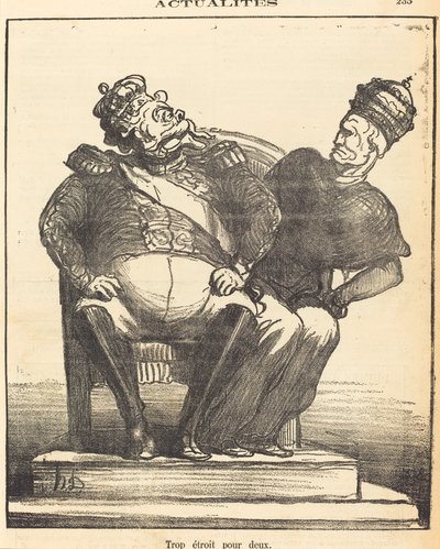 För smal för två av Honoré Daumier