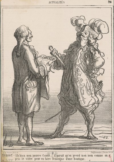 Turgot -- Ja, min stackars kondé... av Honoré Daumier