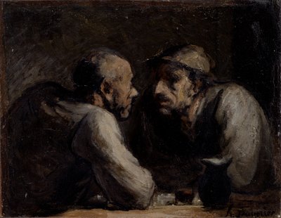 Två drinkare av Honoré Daumier