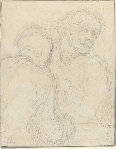 Två män av Honoré Daumier