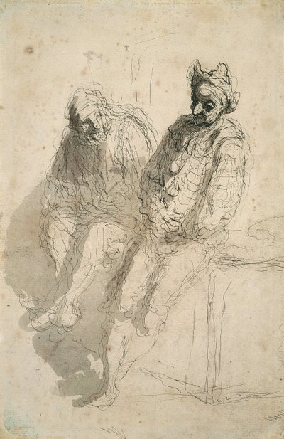 Två akrobater Två akrobater av Honoré Daumier