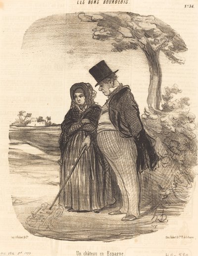 Ett slott i Spanien av Honoré Daumier