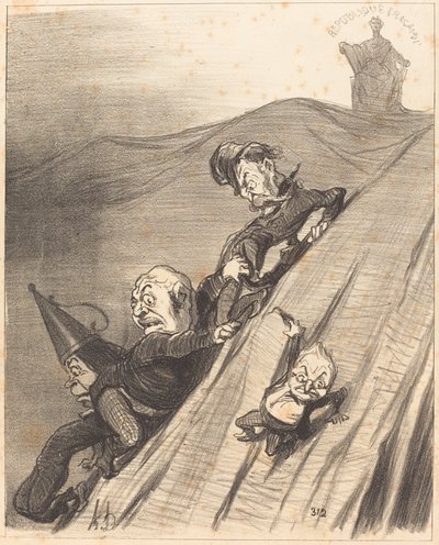 En farlig väg av Honoré Daumier