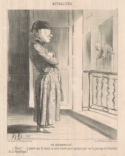 En decembriserad av Honoré Daumier