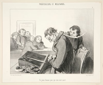 En ung man för vilken ingenting av Honoré Daumier
