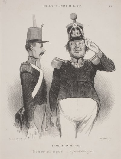 En dag av storslagen klädsel av Honoré Daumier