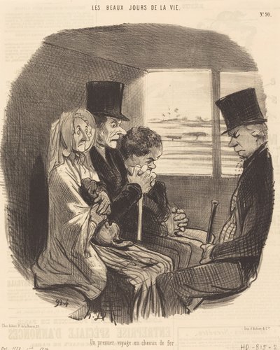 En första järnvägsresa av Honoré Daumier