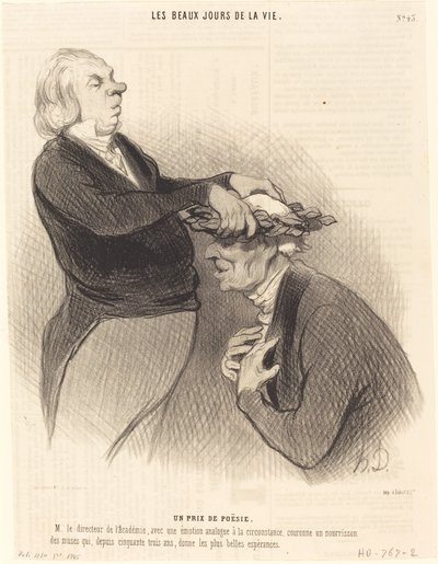 Ett poesipris av Honoré Daumier