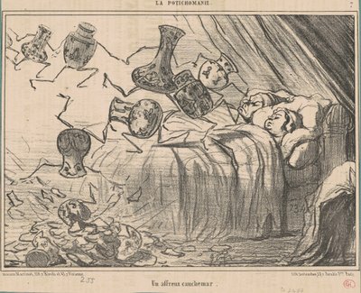 En fruktansvärd mardröm av Honoré Daumier