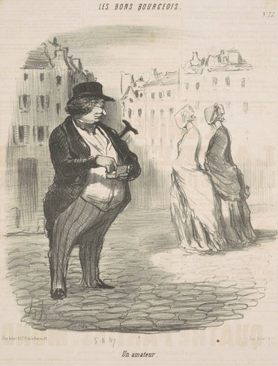 en hobbyist av Honoré Daumier