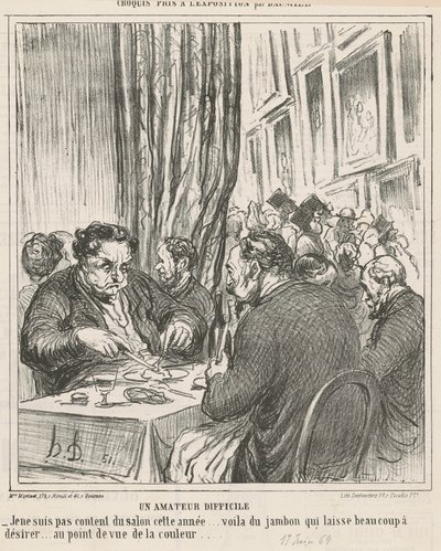 En svår amatör av Honoré Daumier
