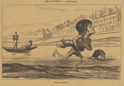 Ett upprört bad av Honoré Daumier