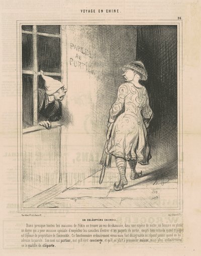 En kinesisk skalbagge av Honoré Daumier