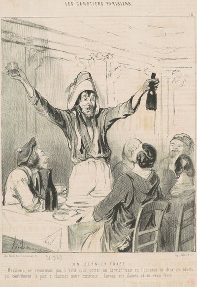 En sista skål av Honoré Daumier