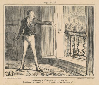 En regissör för vilken teater som helst av Honoré Daumier