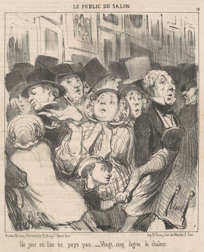En dag då vi inte betalar av Honoré Daumier