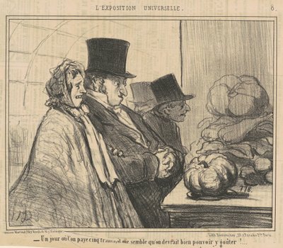 En dag då du betalar fem franc av Honoré Daumier
