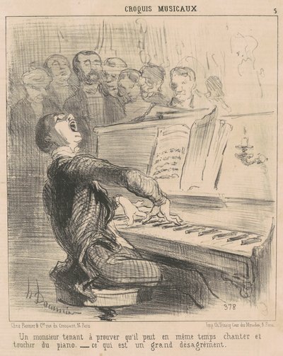 En gentleman som vill bevisa att han kan... av Honoré Daumier