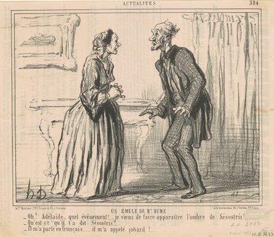 En anhängare till Mr Hume av Honoré Daumier