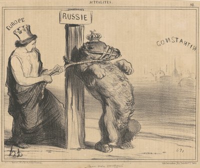 En upprörd björn av Honoré Daumier