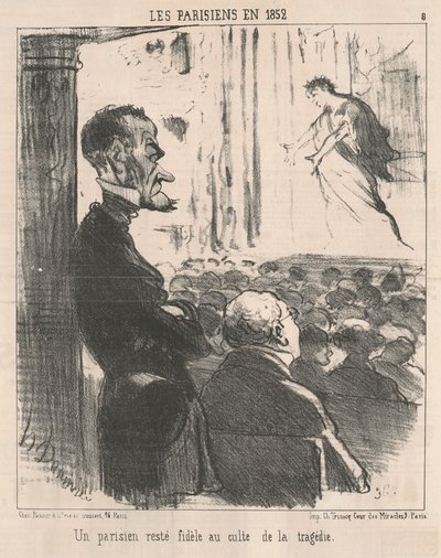 En parisare som förblev trogen... av Honoré Daumier