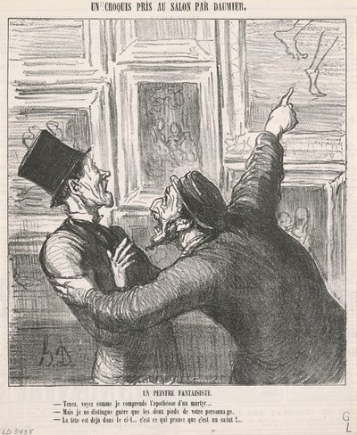 En nyckfull målare av Honoré Daumier