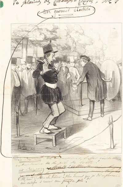 En elektrifierad krigare av Honoré Daumier