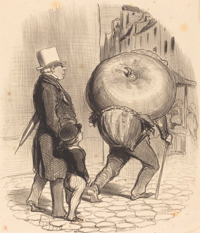 En lektion i botanik av Honoré Daumier