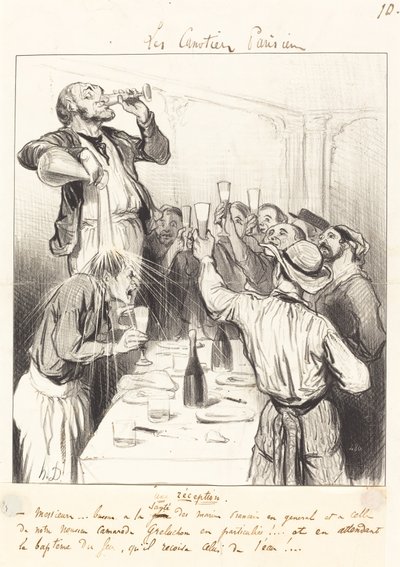En mottagning av Honoré Daumier