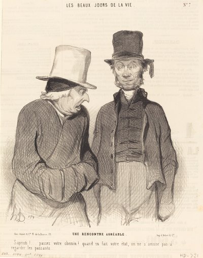Ett trevligt möte av Honoré Daumier