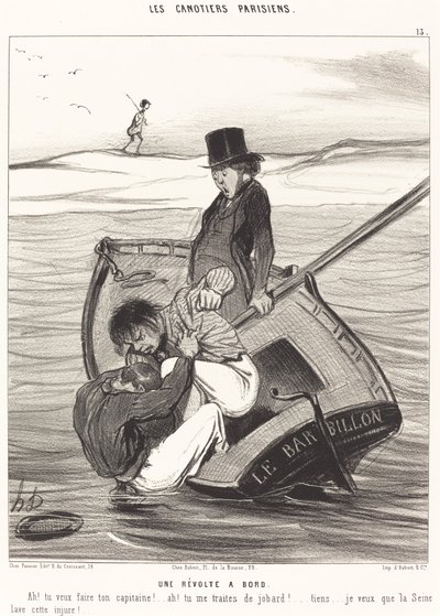 En revolt ombord av Honoré Daumier