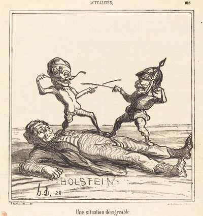 En obehaglig situation av Honoré Daumier