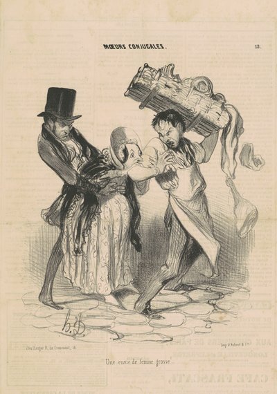 En önskan om en tjock kvinna av Honoré Daumier