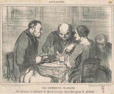 En kulinarisk upplevelse av Honoré Daumier