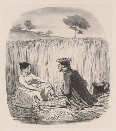 En idyll i vetet av Honoré Daumier