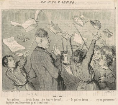 Upplopp av Honoré Daumier