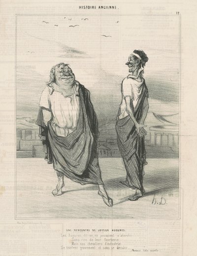 Ett möte med jouyeauz väntar av Honoré Daumier