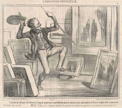 Har precis gett det sista penseldraget... av Honoré Daumier