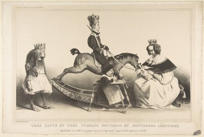 Mycket högmodiga och mycket mäktiga legitimistiska brats, februari 1834. av Honoré Daumier